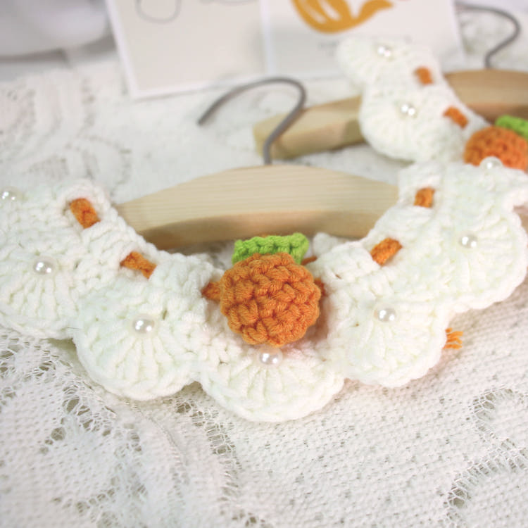 [KIMnyang_deng] Освежающая цитрусовая вязаная кружевная накидка для щенка и кота