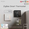 MOES Zigbee Термостат Контроллер комнатной температуры для водяного/электрического напольного отопления, газового котла, влажности Tuya Работает с Alex 5A16A