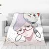 Seiko Ayase Dandadan Warm Aesthetic Plush Throw Blanket for Kids Bedroom Flannel Bedspread Bed Cover