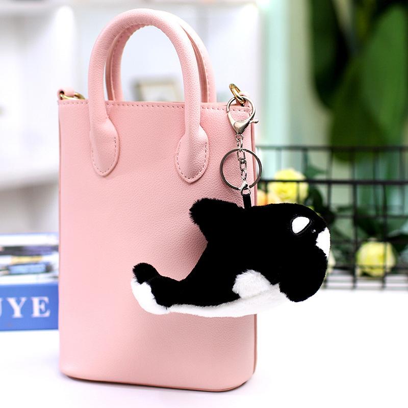 Cute Dolphin Whale Sea Lion Doll Plush Toy Shark Killer Whale Doll Girl Bag Keychain Small Pendant