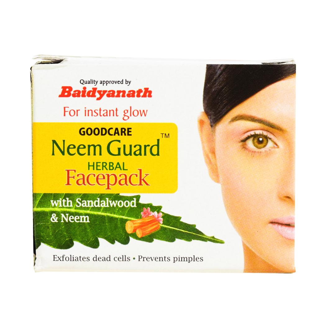 Порошковая маска для лица с Нимом (50 г), Neem Guard Herbal Facepack,  Baidyanath