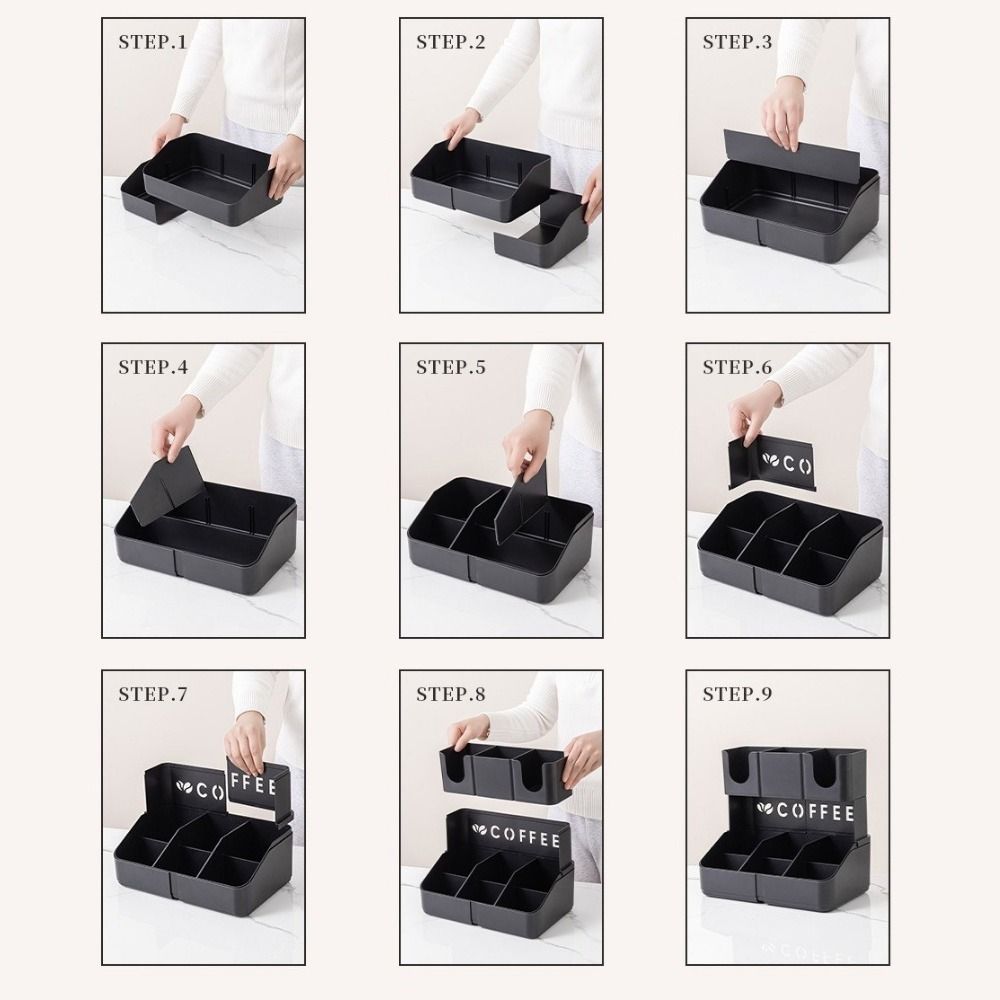Plastic Disposable Paper Cup Holder Adjustable Cup Dispenser Cup Straw Storage Rack  Office