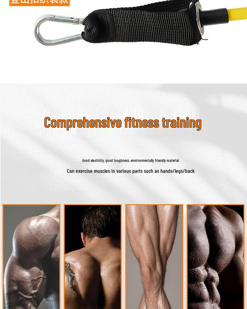 11-Piece Resistance Bands Set: Chest & Shoulder Exercise, Muscle Toning, Weight Loss, Stretching Equipment