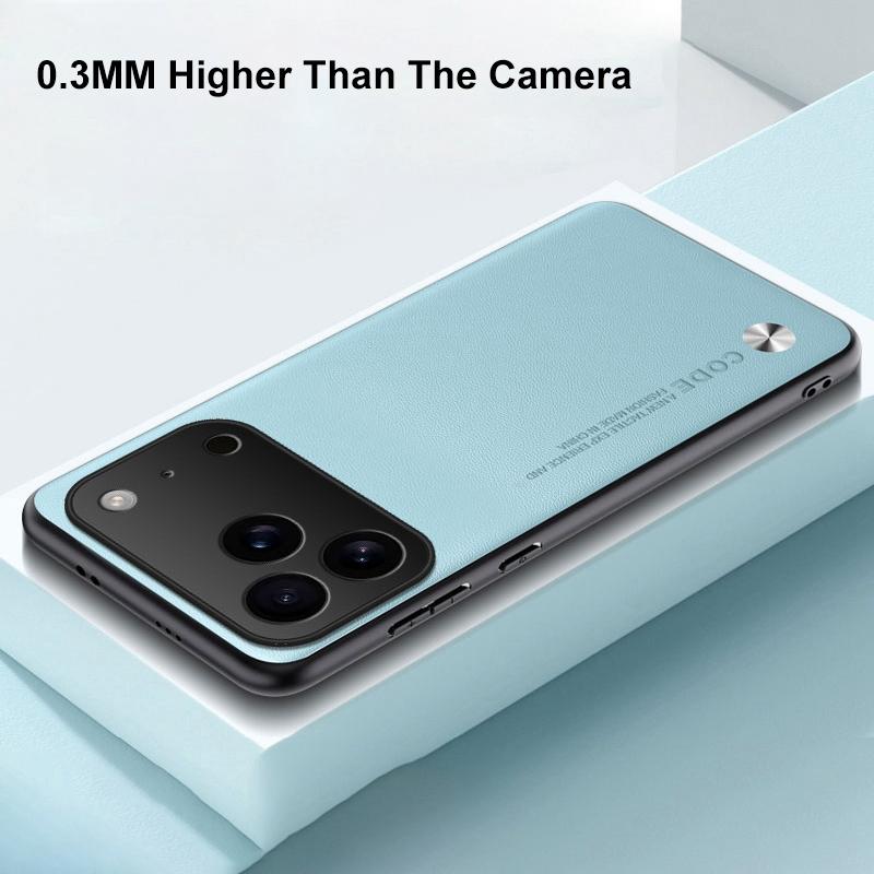 Роскошный чехол из искусственной кожи для iPhone 17 Pro Max, задняя крышка, силиконовый чехол для телефона с полной защитой для iPhone Air iPhone17 Pro 5G Coque