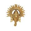 Metal Ganesha Ji Statue,Ganpati Wall Hanging Sculpture Lord Ganesh Idol Lucky Feng Shui Wall Decor Your Home, Office,Religious Gift