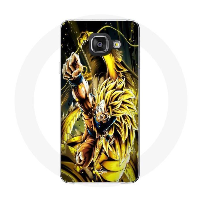 Чехол Maniacase для Samsung Galaxy A3 2017 Son Goku Super Saiyan SSJ3 Attack Point Dragon