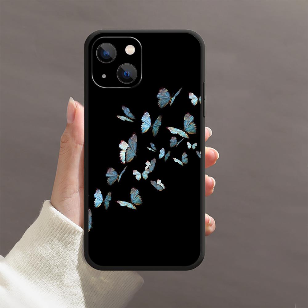 Чехол для телефона с бабочкой для iPhone Samsung Galaxy Redmi Xiaomi Oppo OnePlus Note SA 7 8 9 10 11 12 13 14 20 21 22 23 53 54 Pro Max Plus Ultra TPU Soft