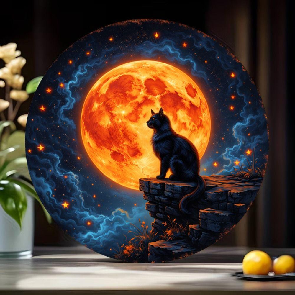 Металлический Кот Настенный Декор Жестяная Табличка Подарок Другу 15x30см Винтажное Домашнее Искусство