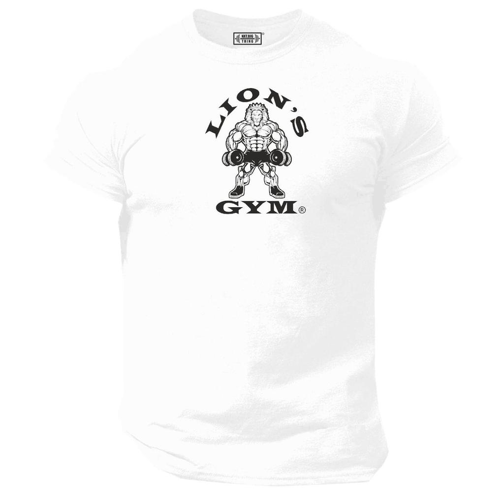 Lion's Gym T Shirt Gym Clothing Bodybuilding Training Workout Exercise Fitness Weight Lifting Boxing Martial Arts Karate MMA Tee Top