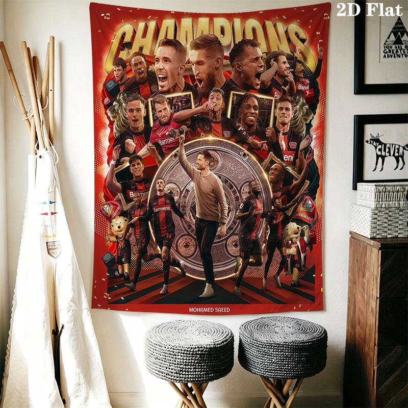 Bayer 04 Leverkusen Wall Hanging Printed Fabric Blanket Decorative Tapestries for Bedroom Living Room Home Decor