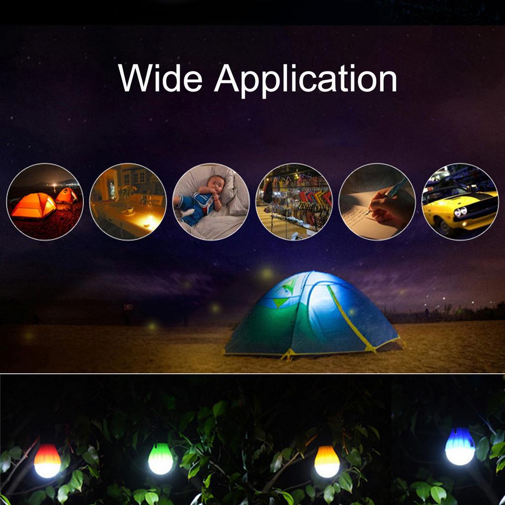 Портативные светодиодные лампы для кемпинга, уличная лампа для палатки с крючком, фонарь, аварийное освещение, 3 светильника, Mpdes