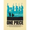 Uniqlo × Коллаборация One Piece SS25 Силуэтный узор Принт с буквами Свободная повседневная футболка с коротким рукавом Мужские футболки Желтый 480692-41