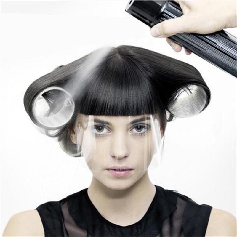 10 шт., парикмахерская, парикмахерская, краска для волос, лак для волос, защита для лица, глаз, защитная маска для лица, прозрачная наклейка на челку, волосы