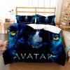 Принт из фильма Аватар Комплект постельного белья из трех предметов Модная вещь Для детей или взрослых Для кроватей Пододеяльники Наволочки Комплект постельного белья Подарок