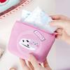 Cartoon Cute Cat Printed Coin Purse PU Multifunctional Coin Key Storage Bag Bank Credit ID Card Holder Sanitary Pad Organizer