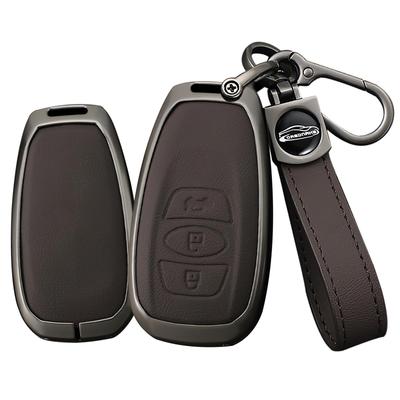 TECART Чехол для ключей Subaru, Покрытие для ключей, Держатель для ключей, Совместим с Subaru XV, Crosstrek, Forester, Impreza, Legacy, Outback и др., Коричневый A