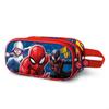 Double 3D Pencil Case - KARACTERMANIA - Spiderman Best Team - Blue - One Size - Child