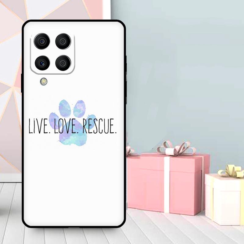 Animal Dog Paw Prints Case For Samsung Galaxy M35 M56 M12 M06 M32 M52 M55 M15 M11 M13 M14 M16 M36 M31 M53 M34 M54