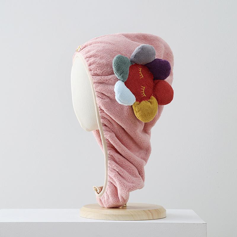 Женская шапочка для сухих волос, утолщенное впитывающее коралловое бархатное полотенце, быстросохнущий тюрбан