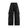 American-Style Streetwear Large Pocket Pleated Cargo Wide-Leg Pants Unisex 2025 Autumn Trendy Functional Outdoor Casual Long Pants