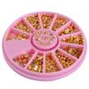 1 Wheel Mixed 12 Shapes 3D Nail Studs Art Decors DIY Decoration Manicure Tools