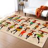 African Tribe Pattern Carpet Bedroom Decor Rug Living Room Carpet Hallway Balcony Doormat Kitchen Bathroom Non-Slip Floor Mat