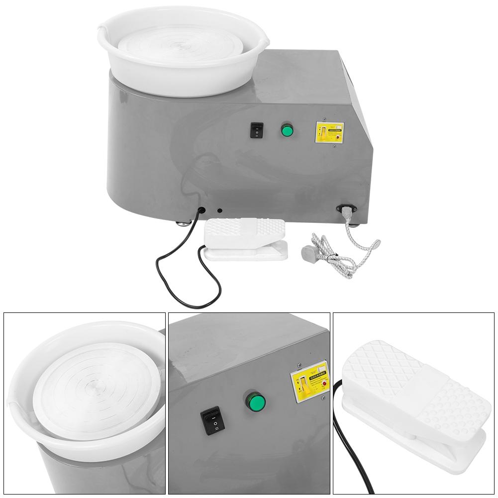 Бытовая машина для формовки керамики с переменной скоростью, детское керамическое устройство, инструмент для лепки из глины 250WGray AU