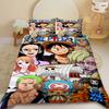 Anime One Piece Duvet Cover Luffy Cartoon Bedding Set Quilt Cover Twin King Size for Bedroom Decor Birthday Gifts