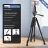 Universal Live Stream Stand: Phone, Tablet, DSLR Tripod with Fill Light for Photography & Selfies
