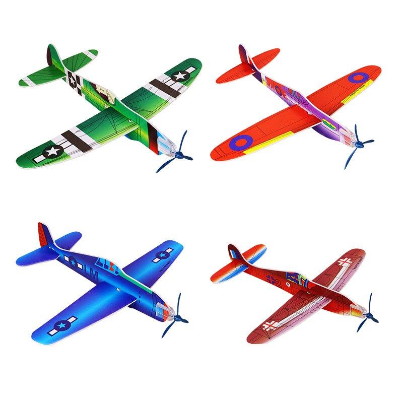 10pcsd Foam Outdoor Hand Aircraft Aviation Model Thrown Glider