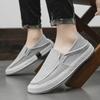 Модная мужская повседневная обувь, мокасины, дышащие туфли на плоской подошве из парусины, 2024, удобные кроссовки для отдыха, вождения, ходьбы, молодежная обувь для мужчин