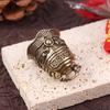 1Pc Brass Handicraft Dragon Bell Keychain Car Interior Double Dragon Playing Beads Bell Brass Bell Home Decoration Pendant