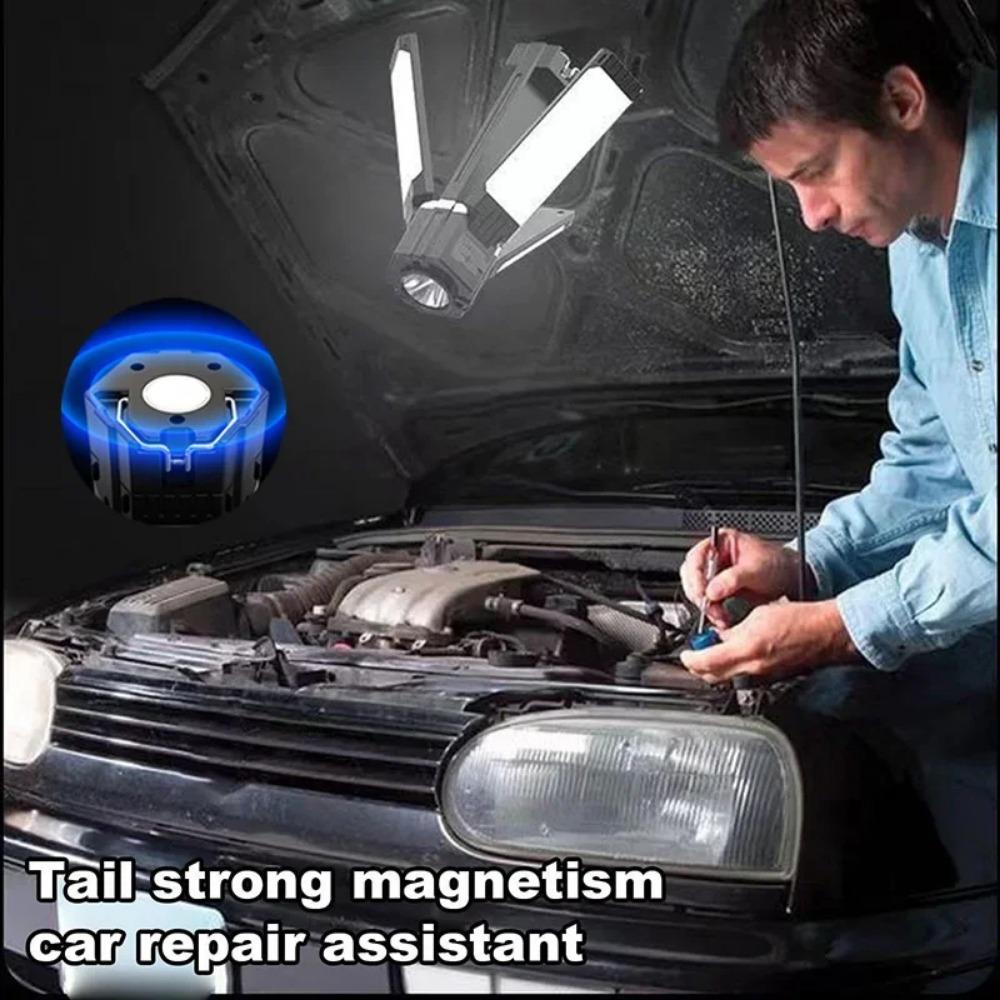 Rechargeable Camping Lantern Collapsible Waterproof Tent Light Power Bank Portable LED Flashlight for Hiking Fishing Floodlight