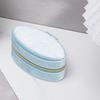 Oval Shape Oval Velvet Jewelry Box Portable Ring Earring Necklace Box  Gift for Women