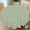 1 шт. Летняя ретро простая зеленая клетчатая скатерть, Маленькая свежая клетчатая печатная прямоугольная скатерть, Скатерть для вечеринки, Домашняя скатерть