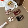 French Flat-bottomed Bow Single Shoes Women's Shoes 2025 New Spring and Autumn Summer Mary Jane with Skirt Gentle Ballet Shoes