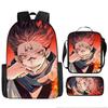 Jujutsu Kaisen Anime School Backpack Kids Teens Lightweight Oxford Fabric Dual-Strap Bag With Padded Back Support