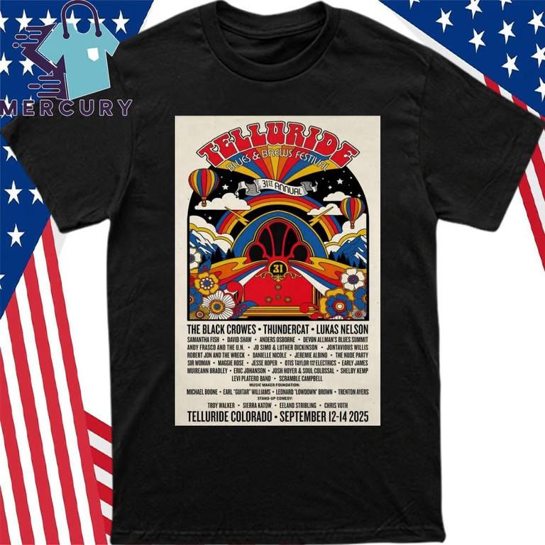 Telluride Blues And Brews Festival Sept 12-14 2025 T-Shirt Unisex T-Shirt