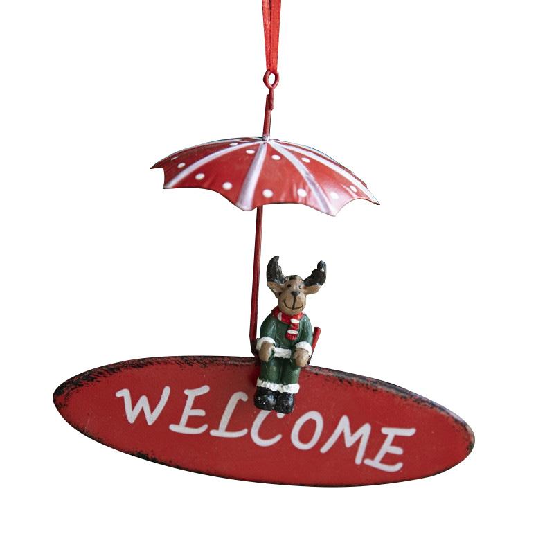 Подвеска Nordic Iron Christmas в виде воздушного шара и парашюта, креативные рождественские украшения, подвеска в виде рождественской елки