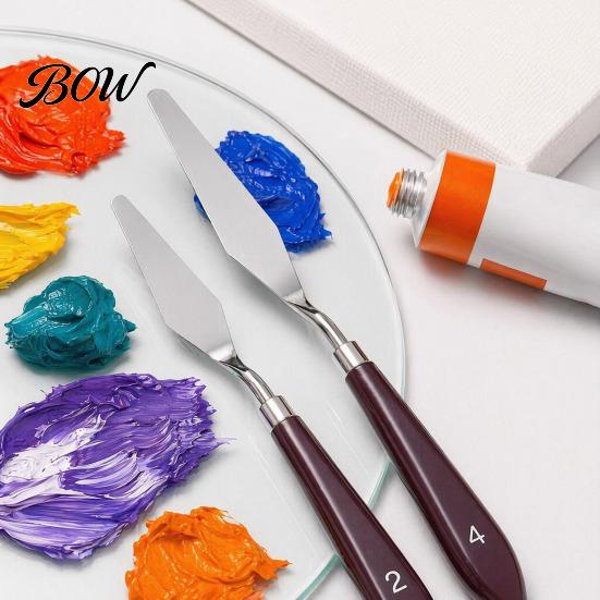 Professional Art Supply Spatulas 5Pcs Palette Knife with 6 Paint Scraper, Stainless Steel Spatula Artistic Texture Creation Tools Knife,