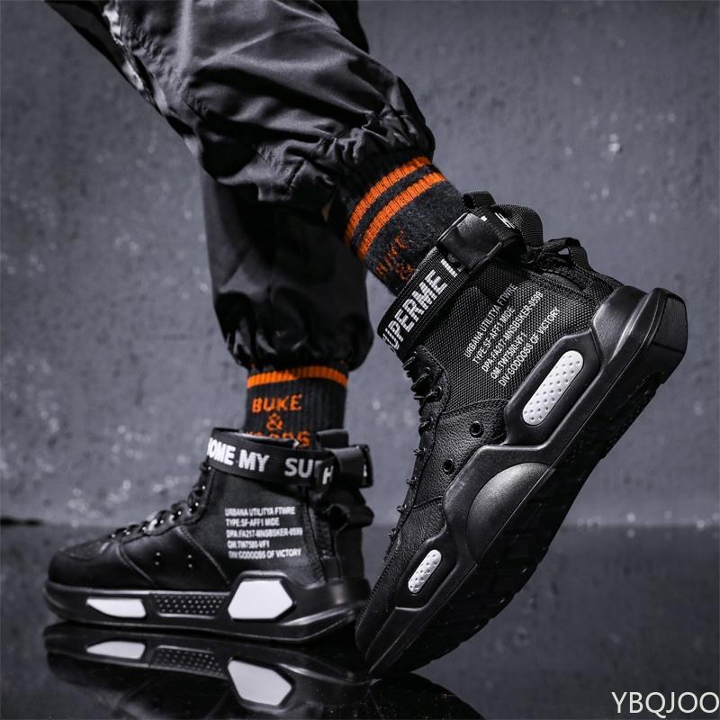 Горячая распродажа модных высоких красных кроссовок для мужчин в стиле хип-хоп, повседневная мужская обувь, теннисные ботинки, мужские спортивные кроссовки