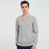Hengyuanxiang Men's Fine Spun Pure Cashmere V-Neck Sweater