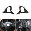 Real Carbon Fiber Car Styling Interior Steering Wheel Panel Cover Trim For VW Touareg 2011 2012 2013 2014 2015 2016 2017