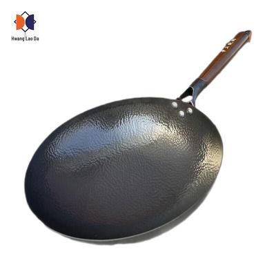 Ручной кованый вок Huanglaoda Zhangqiu с аксессуарами