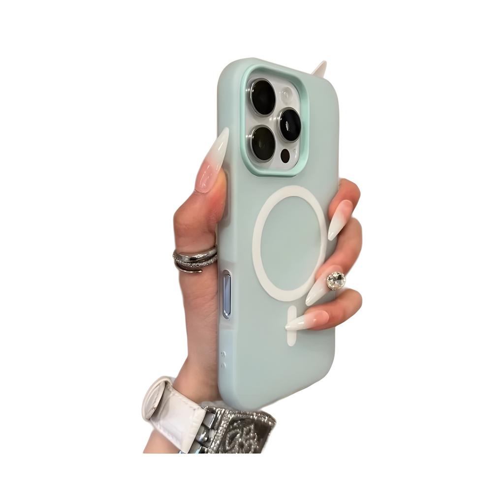 Совместим с iPhone 17 Pro Max прозрачный магнитный чехол-желе, Apple 16 однотонный, 15 матовый два-в-одном полное покрытие, 14