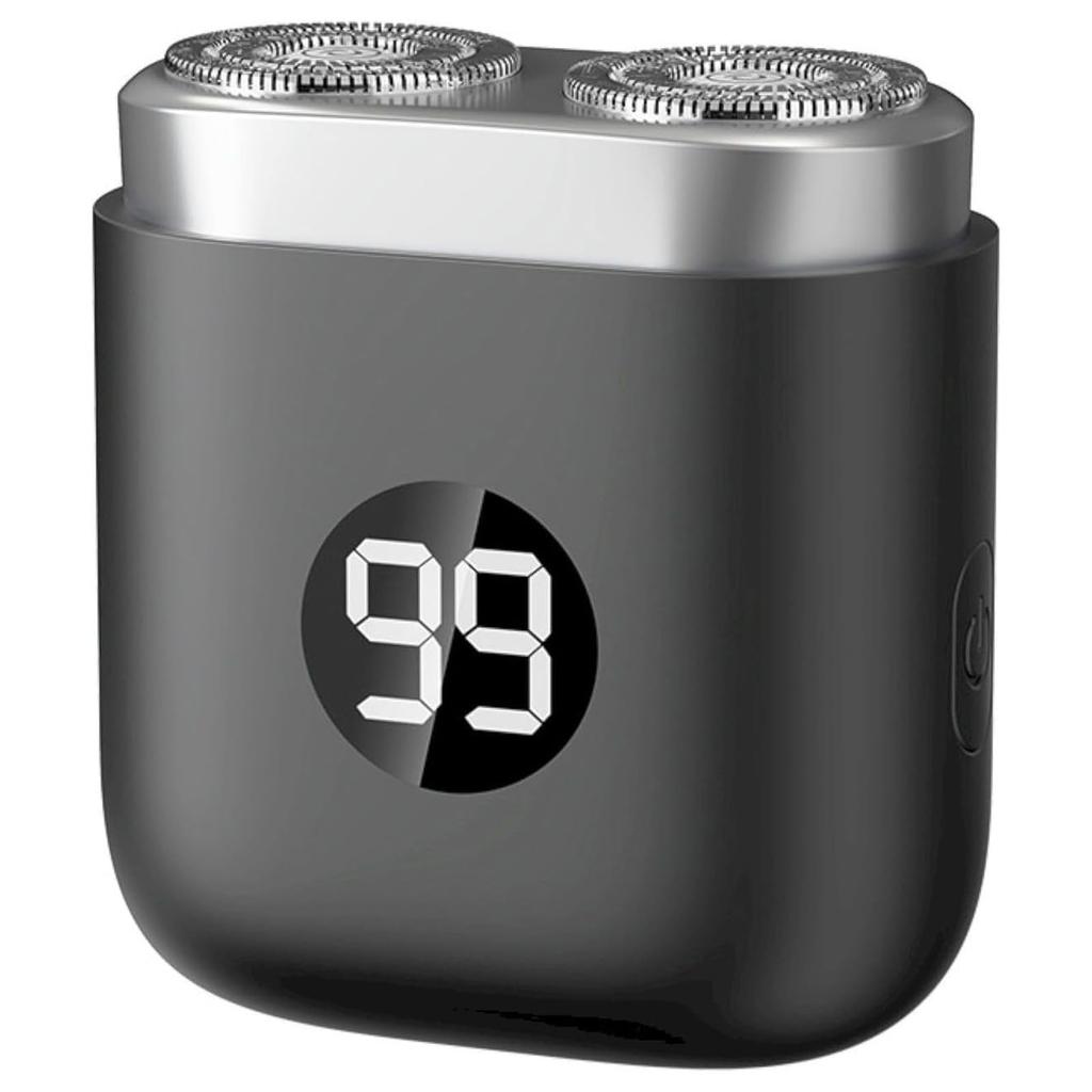 Электрическая портативная перезаряжаемая бритва для путешествий с двумя головками