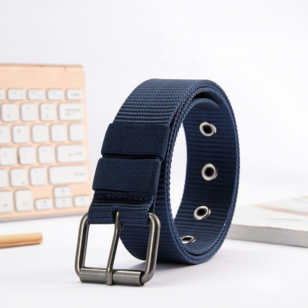 Pants Vintage Ladies Dress Strap Nylon Canvas Braided Belt Weave Waist Band Pin Buckle Waistband