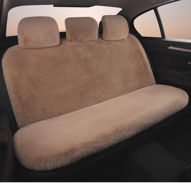Универсальная плюшевая подушка на автомобильное сиденье: Толстый, Теплый Зимний Чехол из Кроличьего Меха