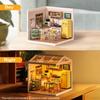 Rolife Набор для сборки миниатюрного пластикового домика DIY Игрушки Игровой набор со светодиодами Подходит для мини-фигурок Строительные игрушки Набор для диорамы Подарки для подростков и взрослых