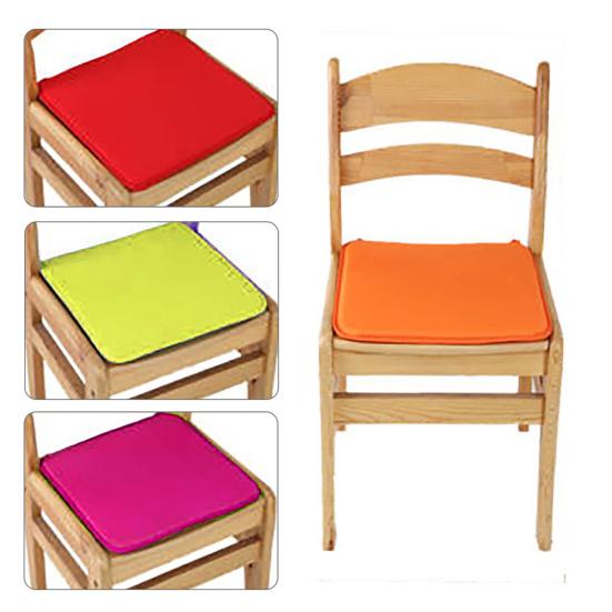 Chair Cushion Solid Color Portable Polyester Sturdy and Durable Chair Cushion for Home